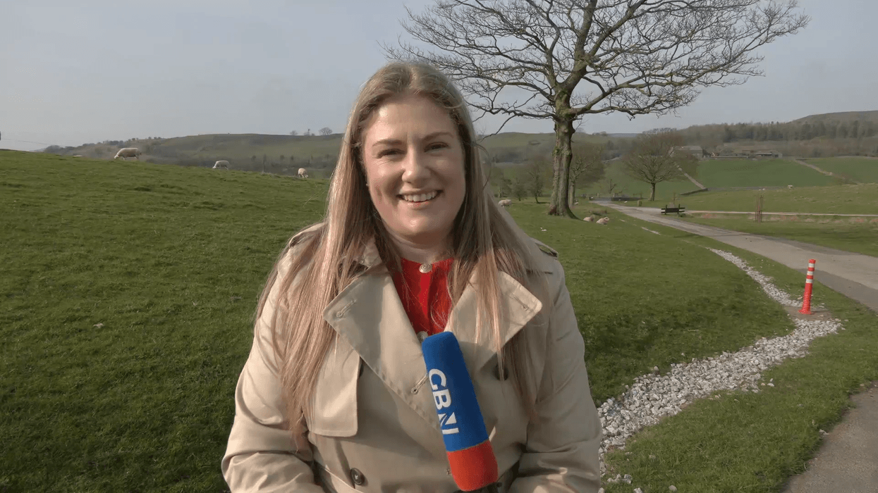 WATCH: Anna Riley reports alongside adorable lambs on Spring Equinox - 'The picture of Spring!'
