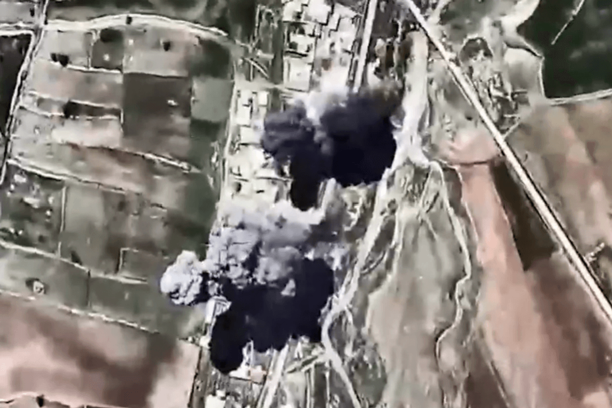 Watch moment massive clouds of smoke billow into sky after Israel blitzes ballistic missile storage site in Iran