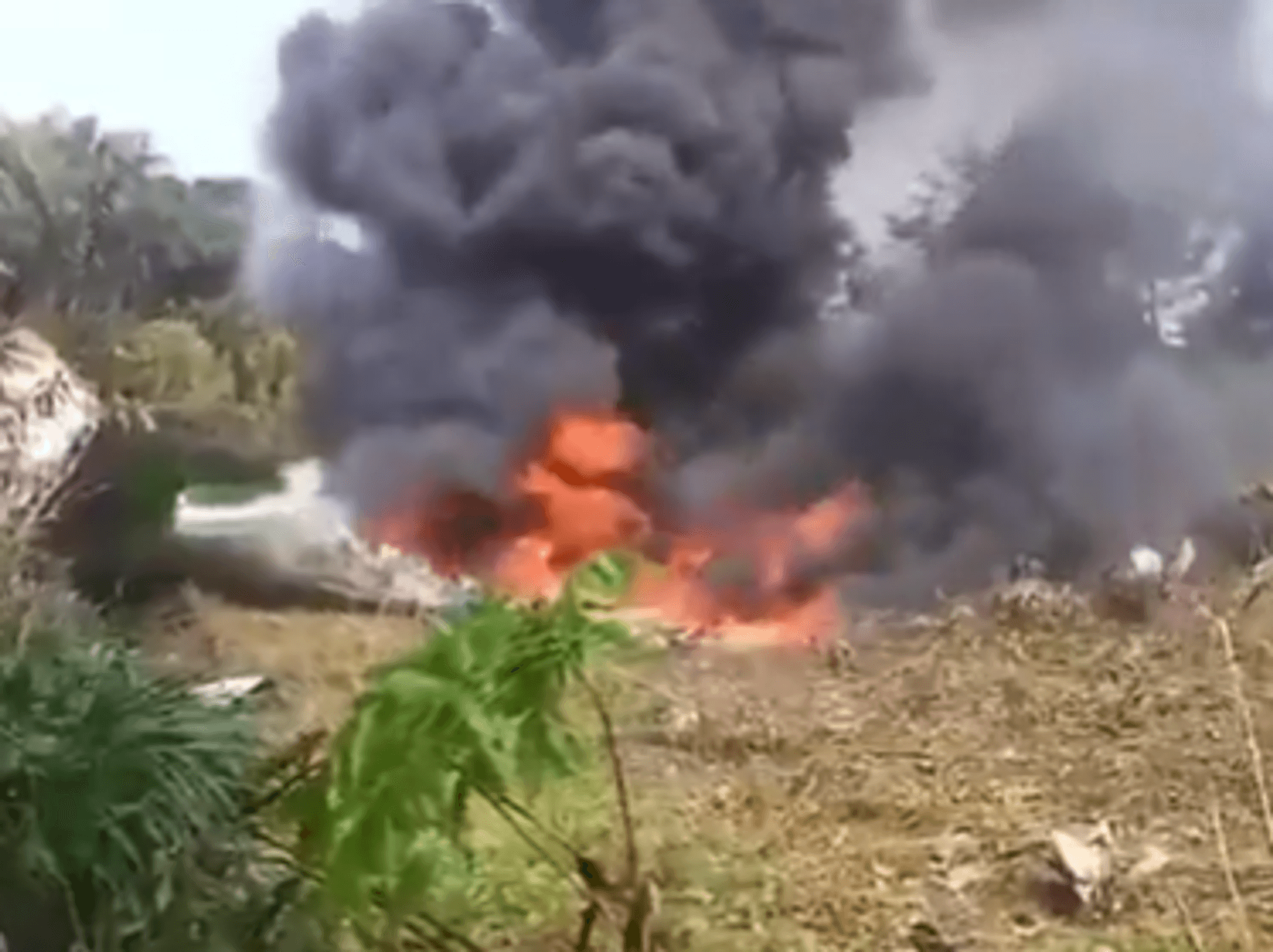 Colombian Air Force plane crashes with 110 soldiers onboard prompting huge emergency response