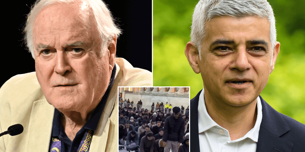 John Cleese hits out at ‘silly little man’ Sadiq Khan over Trafalgar Square iftar defence John Cleese hits out at ‘silly little man’ Sadiq Khan over Trafalgar Square iftar defence