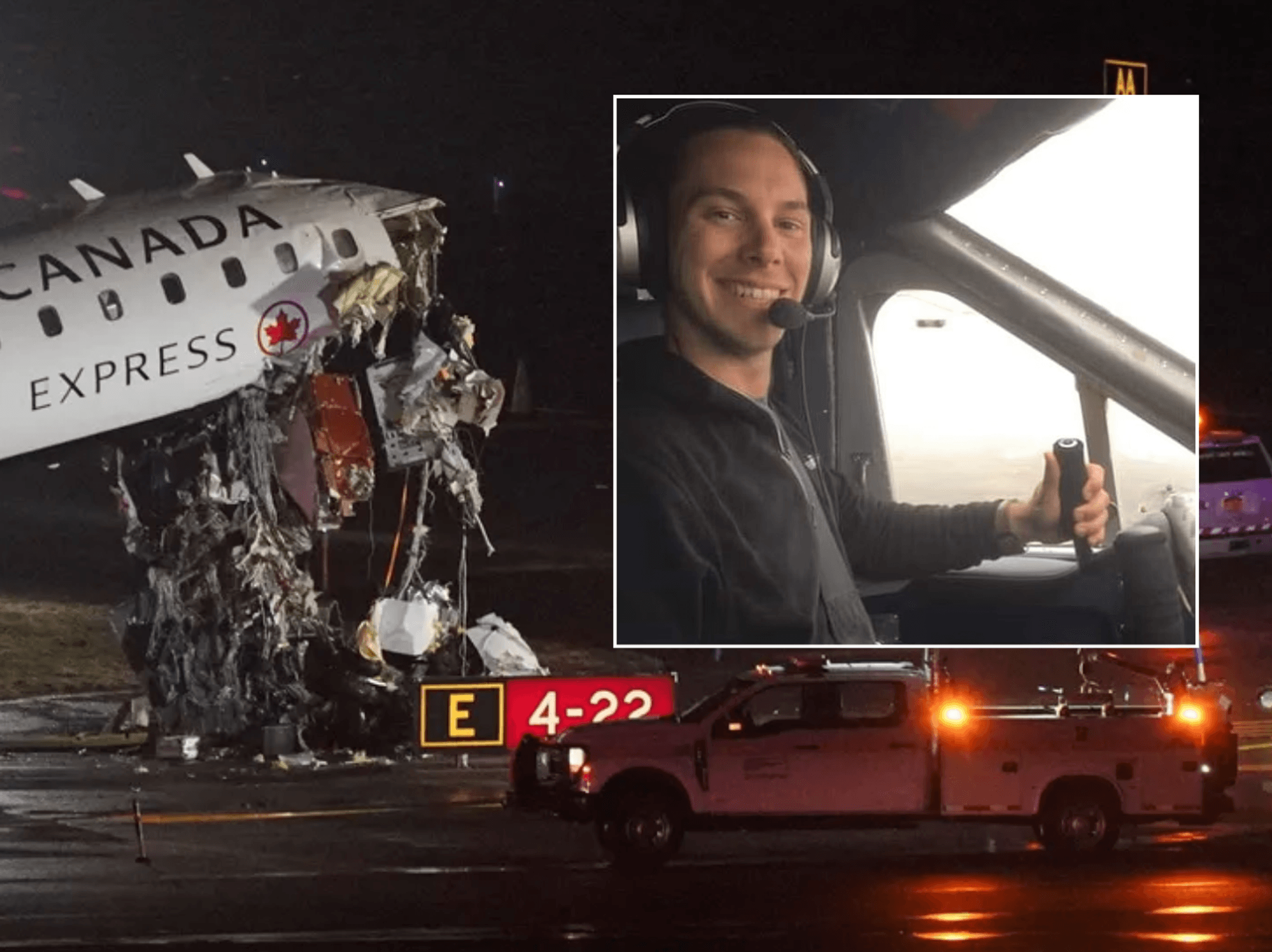 Air Canada pilot 'saved passengers' lives' with quick reflexes in New York airport crash