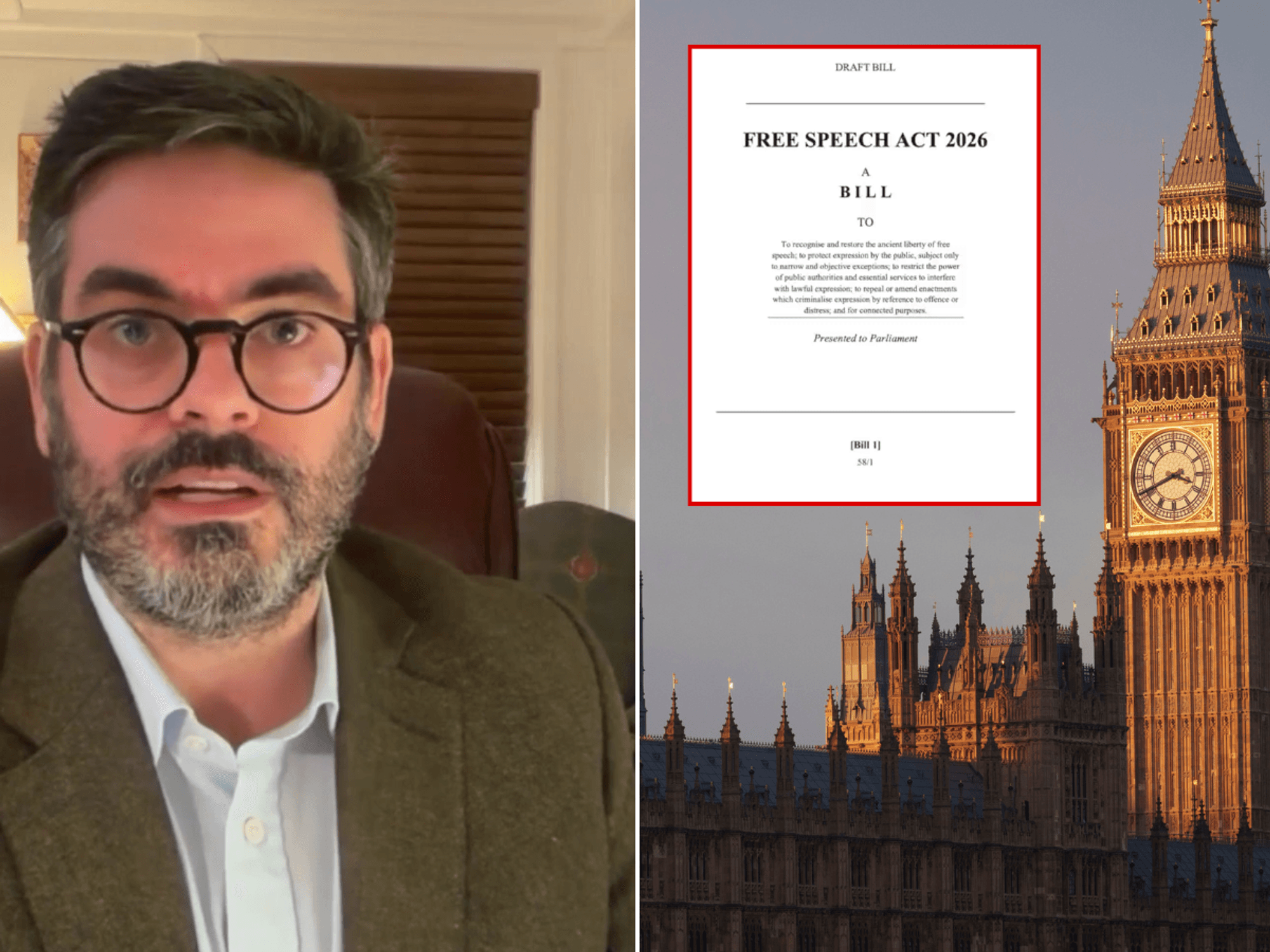 Last-ditch bid to rescue free speech in Britain set to launch in just days with 'First Amendment ...
