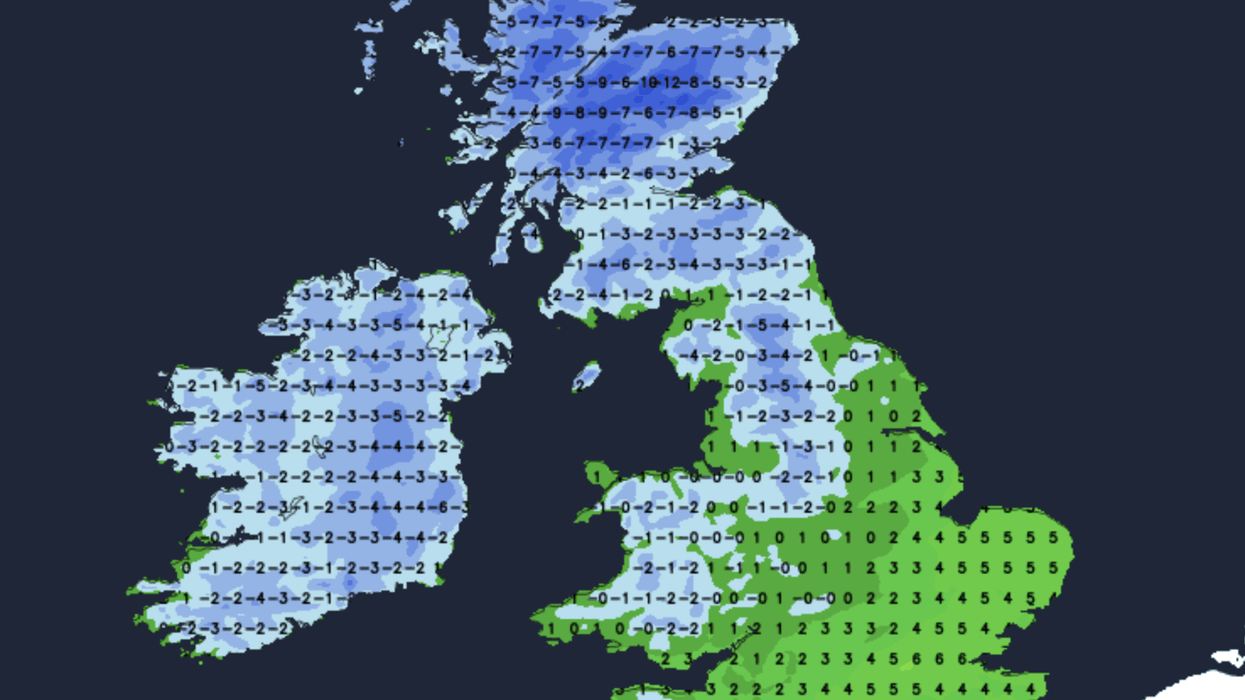 Britain set for cold snap as deep low-pressure storm drags in minus 12C winds