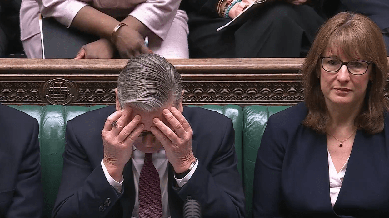 Keir Starmer left with head in his hands as Kemi Badenoch slams PM for 'hiding' behind Ed Miliband