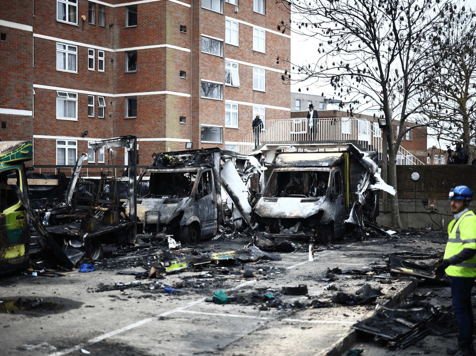 Two men arrested after Golders Green ambulance arson attack released on bail