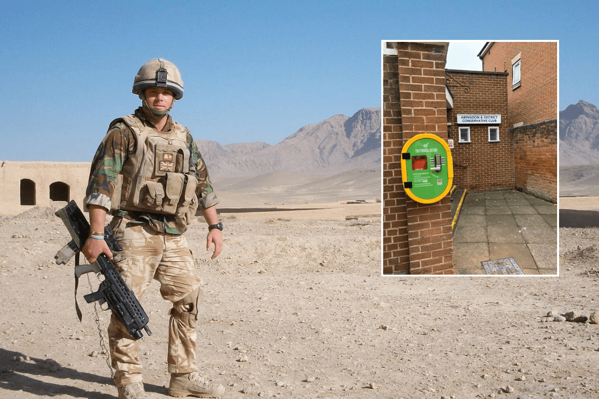 British soldier steps in to resuscitate diner after he choked on mouthful of chicken and collapsed