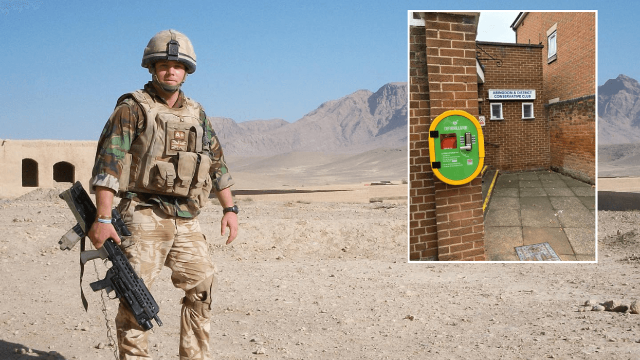 British soldier steps in to resuscitate diner after he choked on mouthful of chicken and collapsed