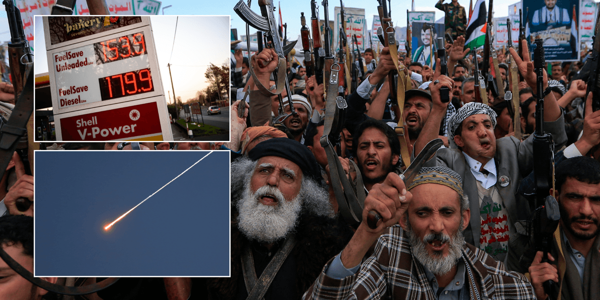 Houthis enter Iran war and launch missiles against Israel as Britons warned of FURTHER oil price rises Houthis enter Iran war and launch missiles against Israel as Britons warned of FURTHER oil price rises