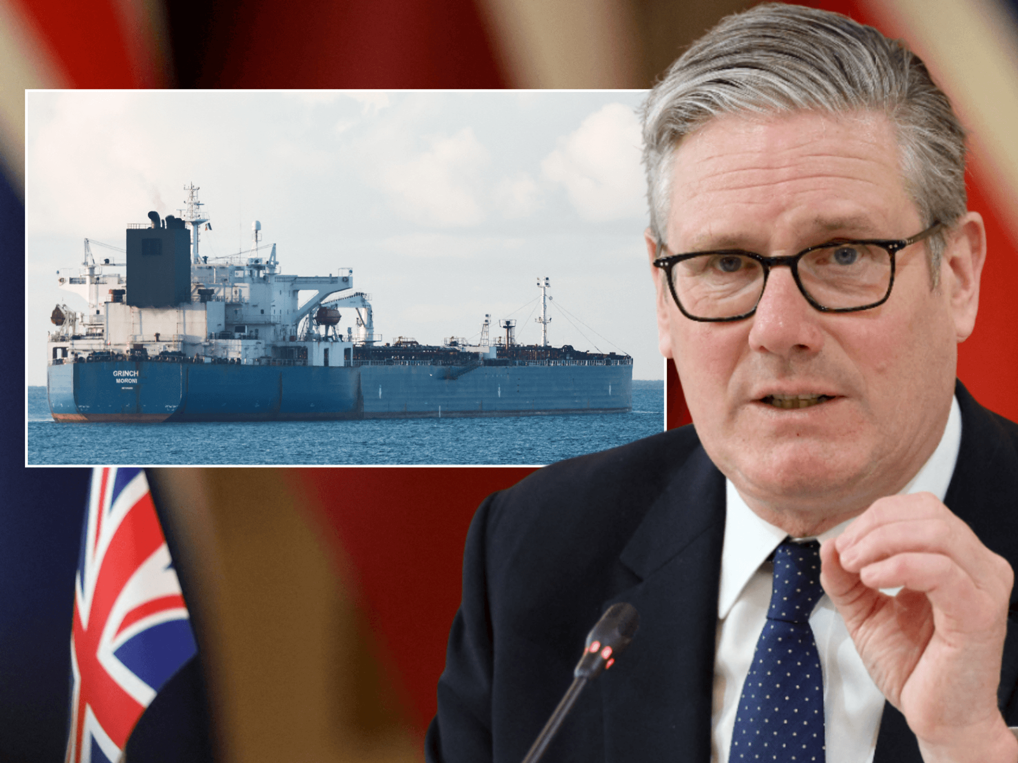 Russian shadow fleet defiantly steams through English Channel despite Keir Starmer's threats to seize it