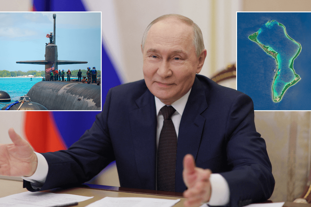 Vladimir Putin caught helping Iran target Chagos Islands as Russia's three-stage attack plans revealed