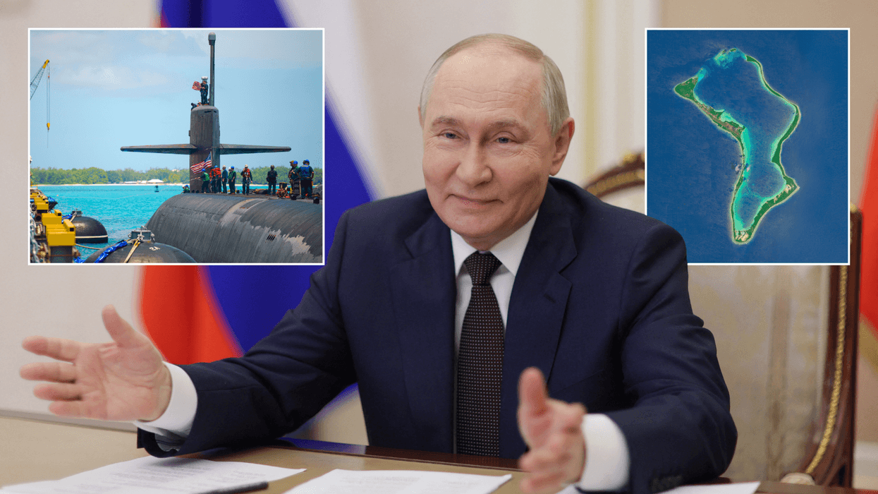Vladimir Putin caught helping Iran target Chagos Islands as Russia's three-stage attack plans revealed