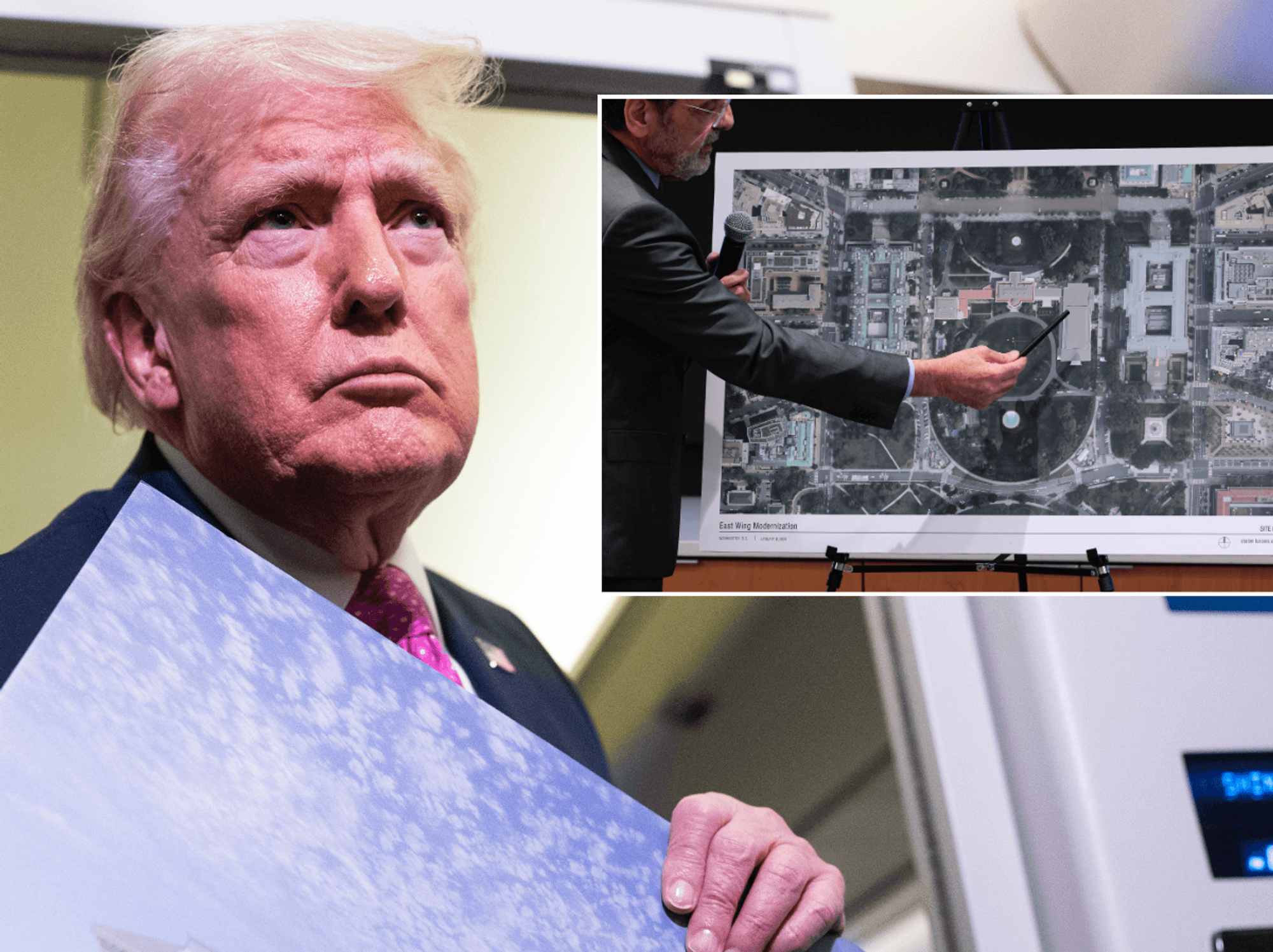 Donald Trump building 'massive' drone-proof military bunker beneath White House