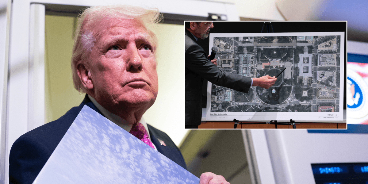 Donald Trump building 'massive' drone-proof military bunker beneath White House thumbnail