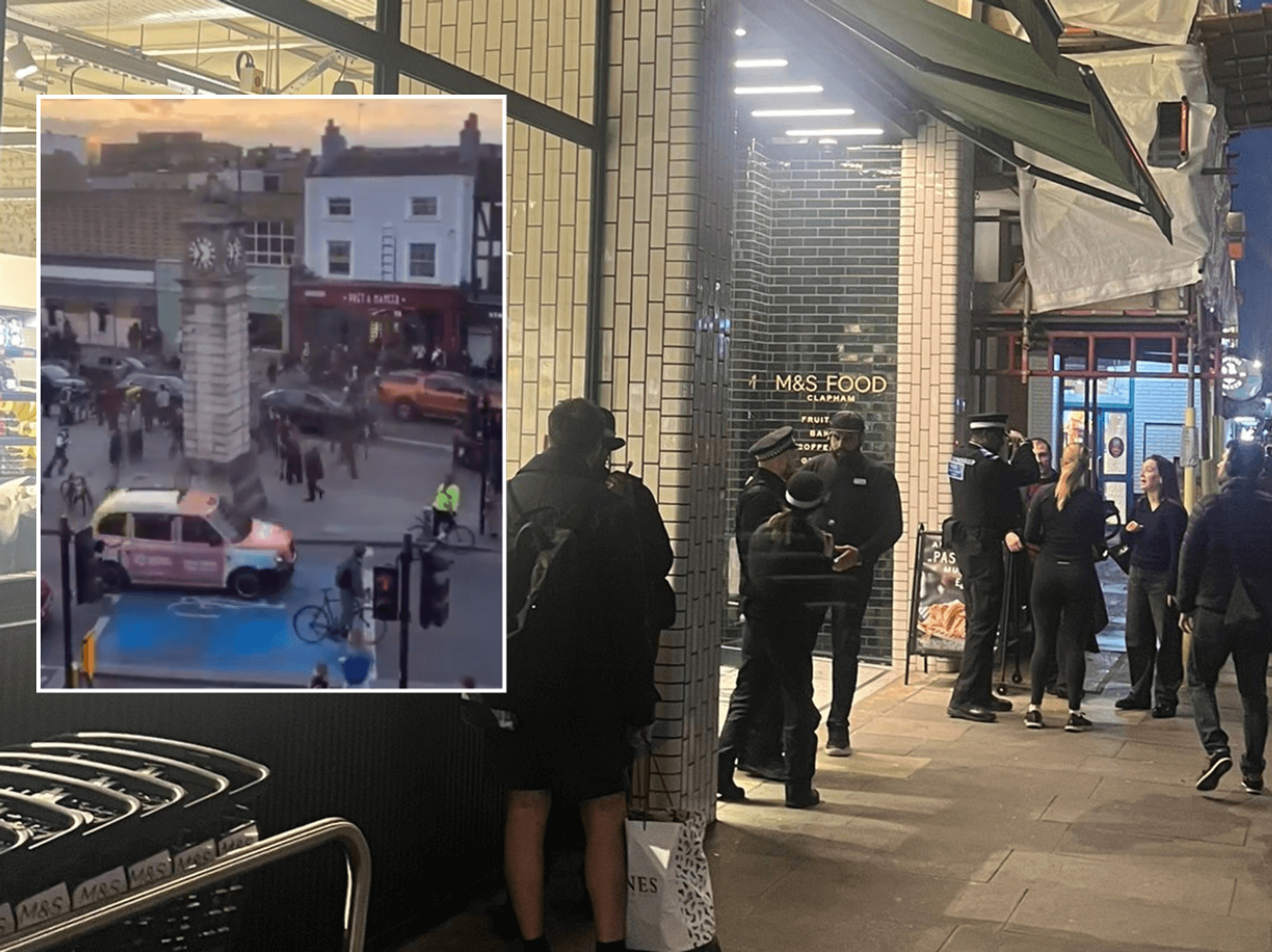 Families 'barricaded inside shops' as terrorising youths force London high street into lockdown