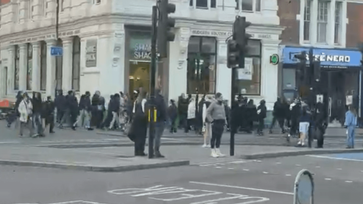 Families 'barricaded inside shops' as terrorising youths force London high street into lockdown