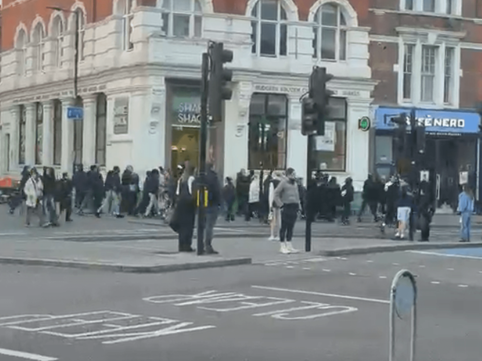 Families 'barricaded inside shops' as terrorising youths force London high street into lockdown