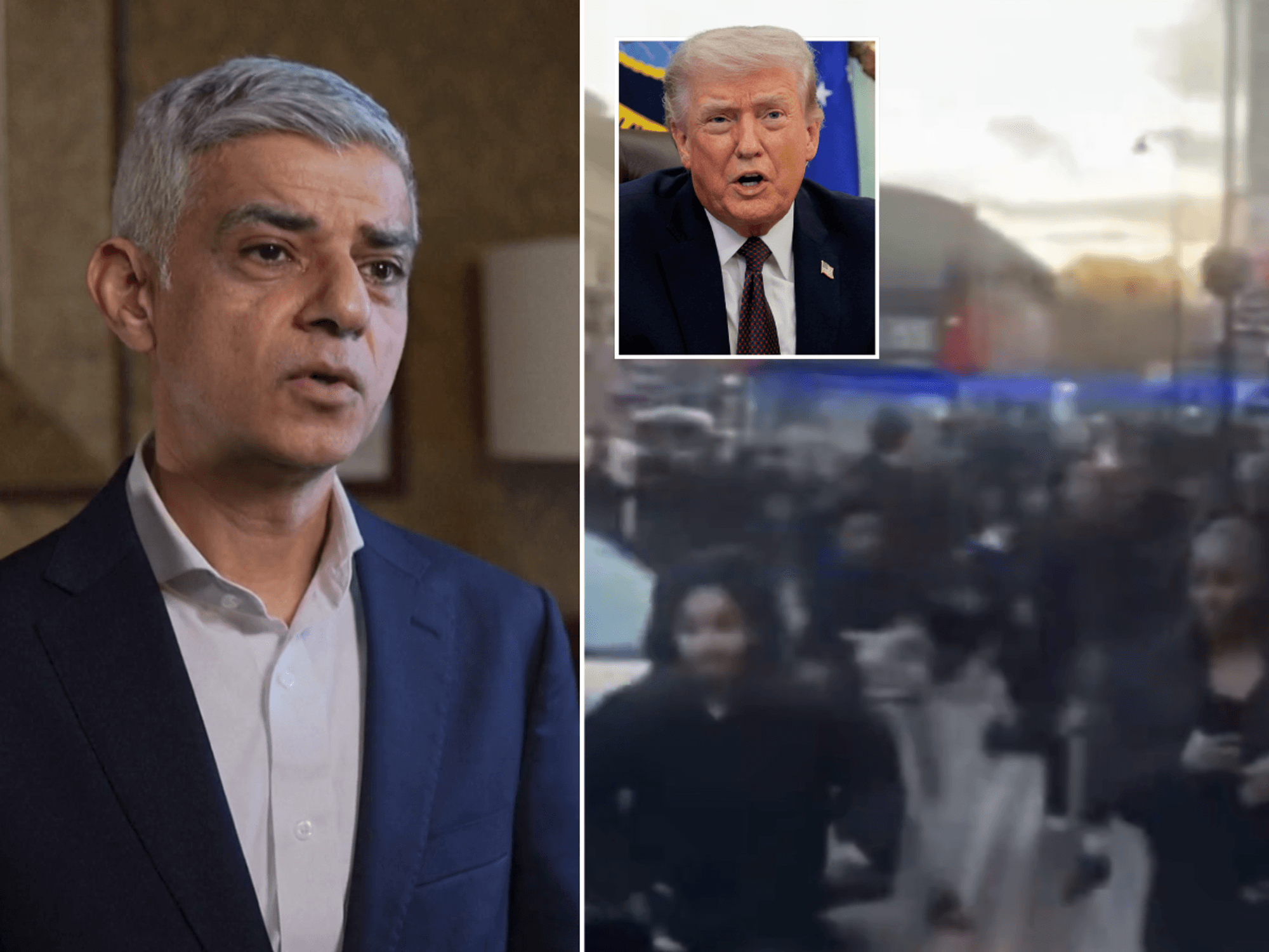 Sadiq Khan rages at Donald Trump's 'lies' about London crime - as teens arrested over mass rampag...