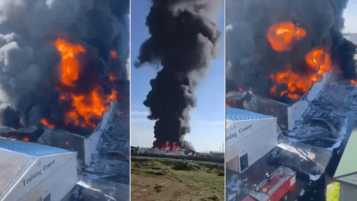 Massive explosion as drone strikes British oil firm in Iraq after chilling Iran warning