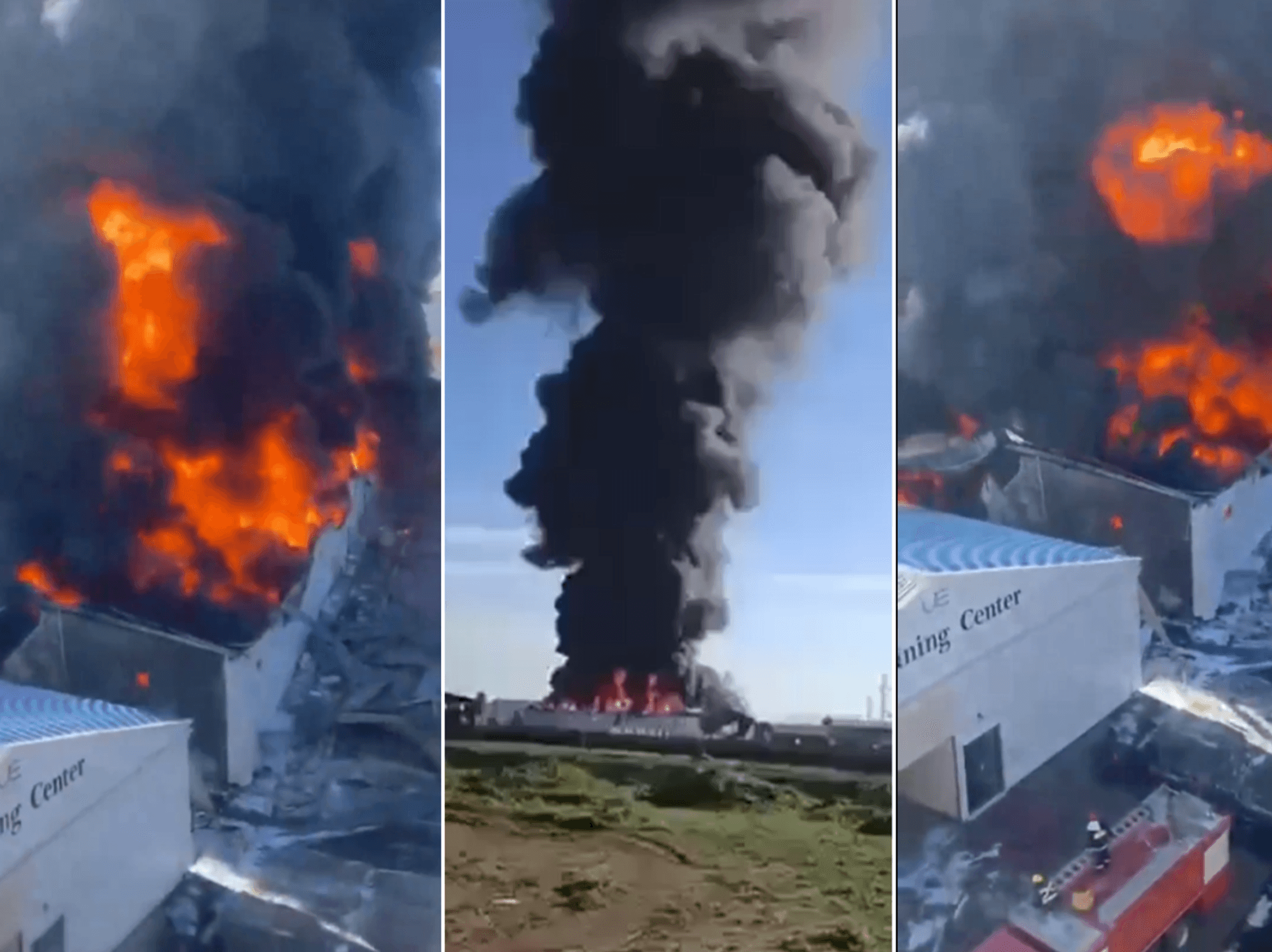 Massive explosion as drone strikes British oil firm in Iraq after chilling Iran warning