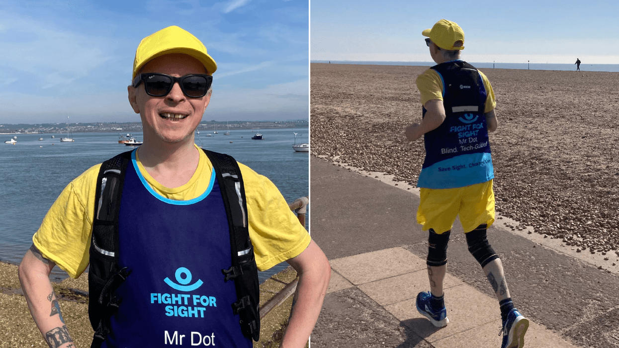 Blind Briton to run marathon using high-tech glasses to help him 'see' in world-first achievement