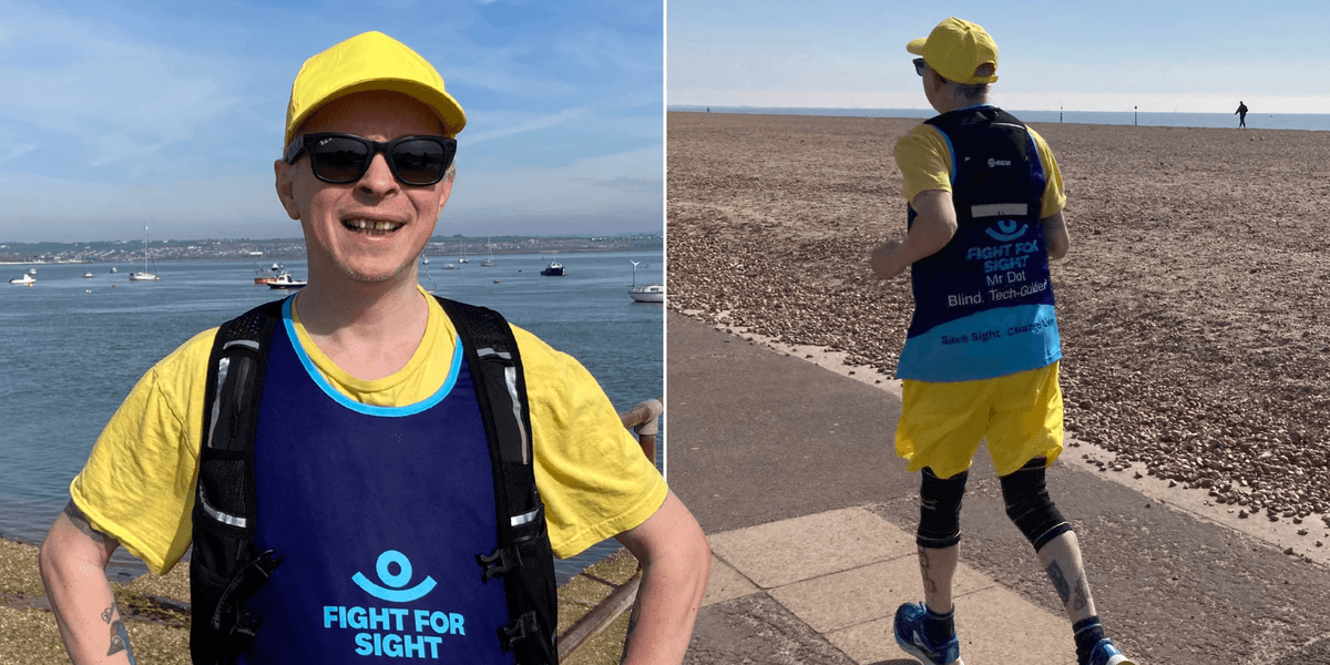 Blind Briton to run Brighton Marathon using high-tech AI glasses to help him ‘see’ in world-first achievement Blind Briton to run Brighton Marathon using high-tech AI glasses to help him ‘see’ in world-first achievement