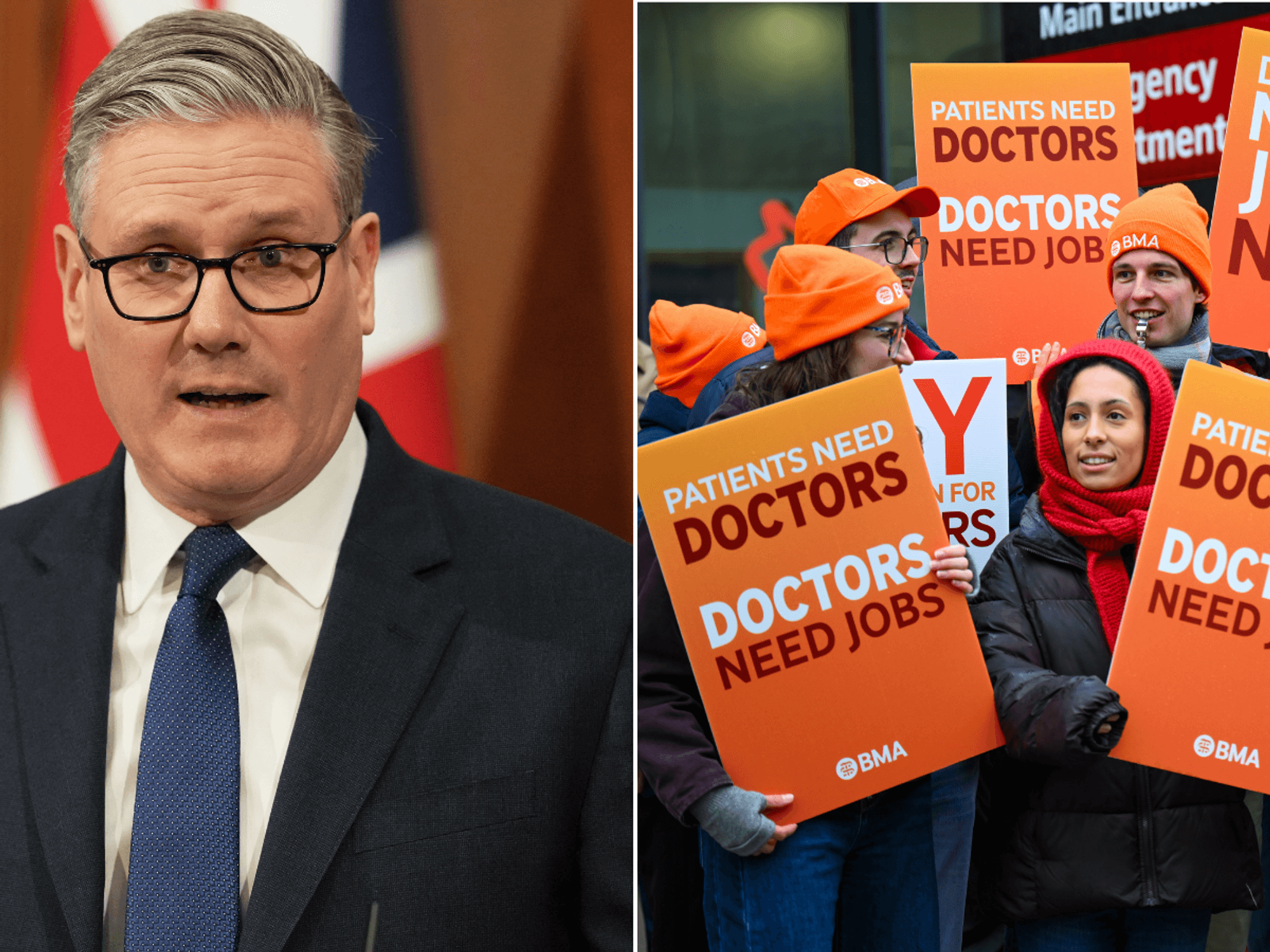 'Reckless' junior doctors defy Keir Starmer and confirm strikes WILL go ahead