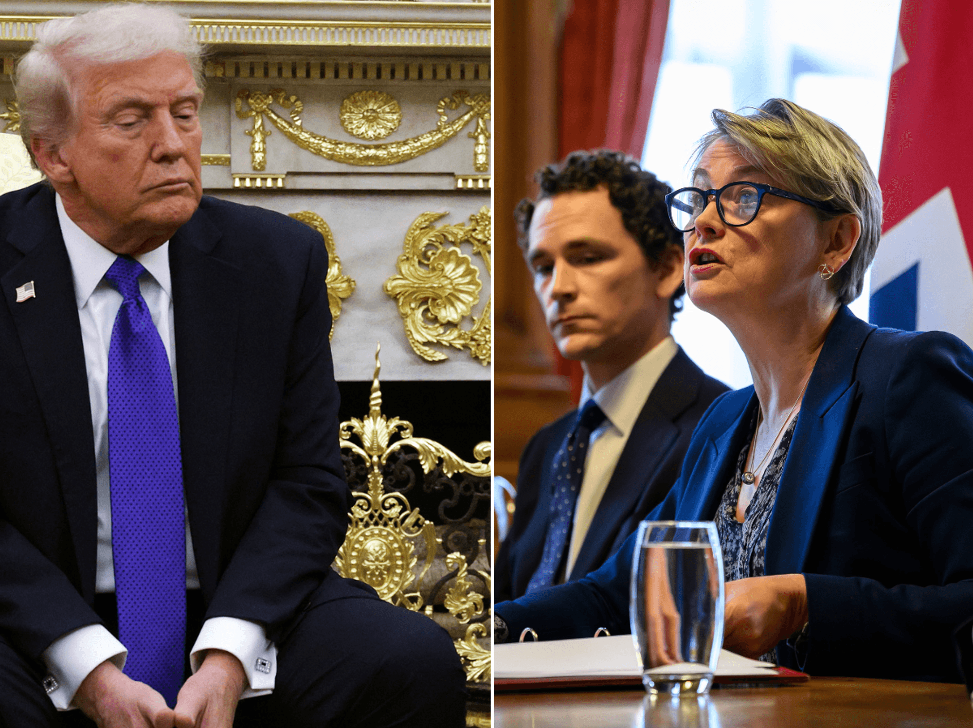 Yvette Cooper refuses to say if US is an ally to Britain just days after Donald Trump warned 'we ...