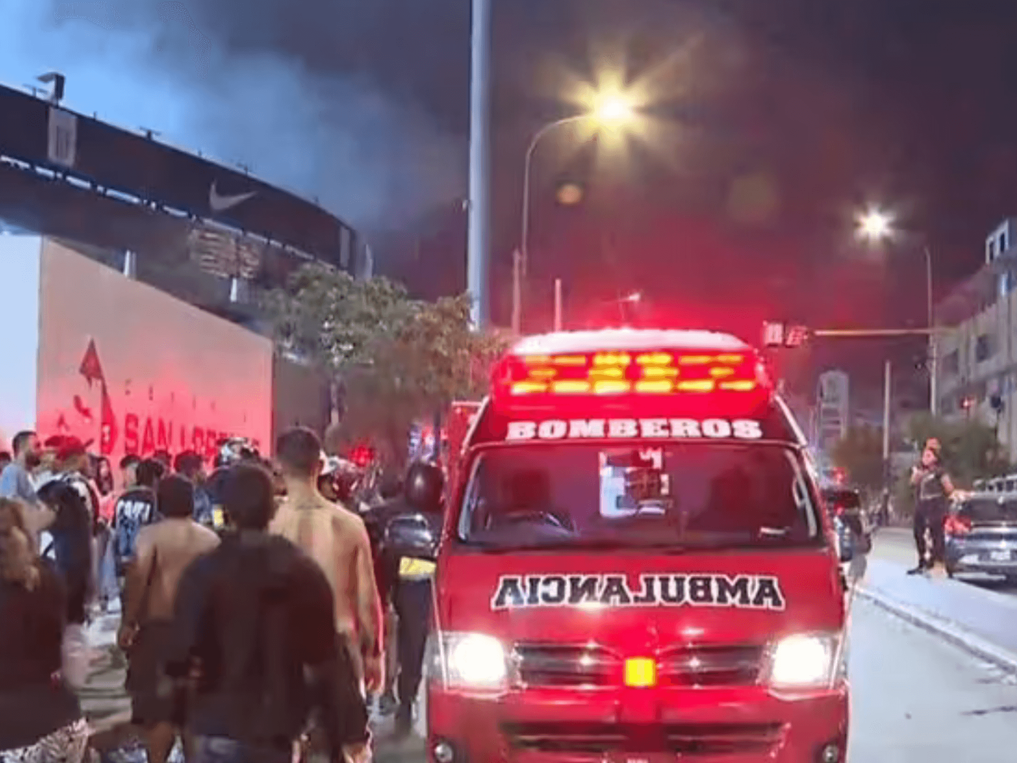 One dead and at least 60 injured after ‘structural collapse’ at Peruvian football stadium