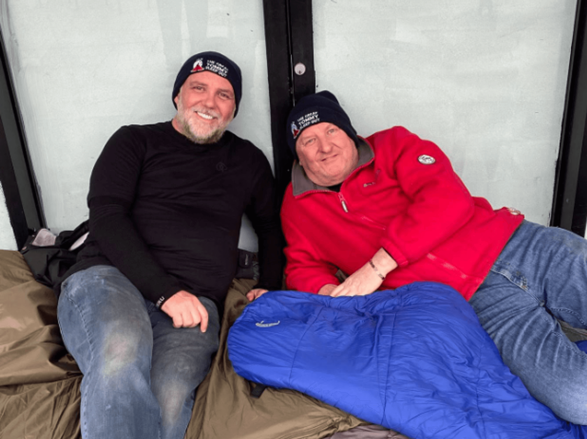 Duo sleep rough on Essex streets to experience 'harsh reality' and raise money for homeless veterans