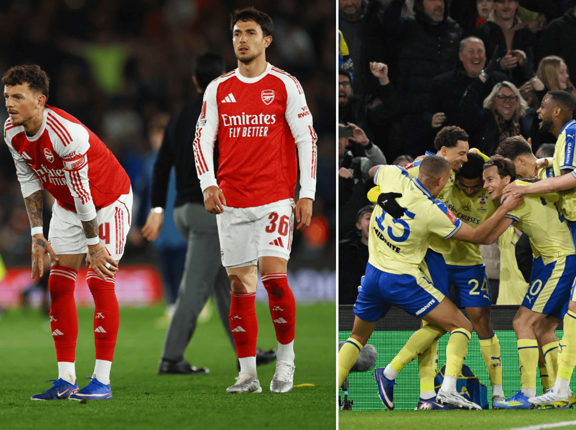 Arsenal crash out of FA Cup in Southampton defeat as season in danger of capitulating