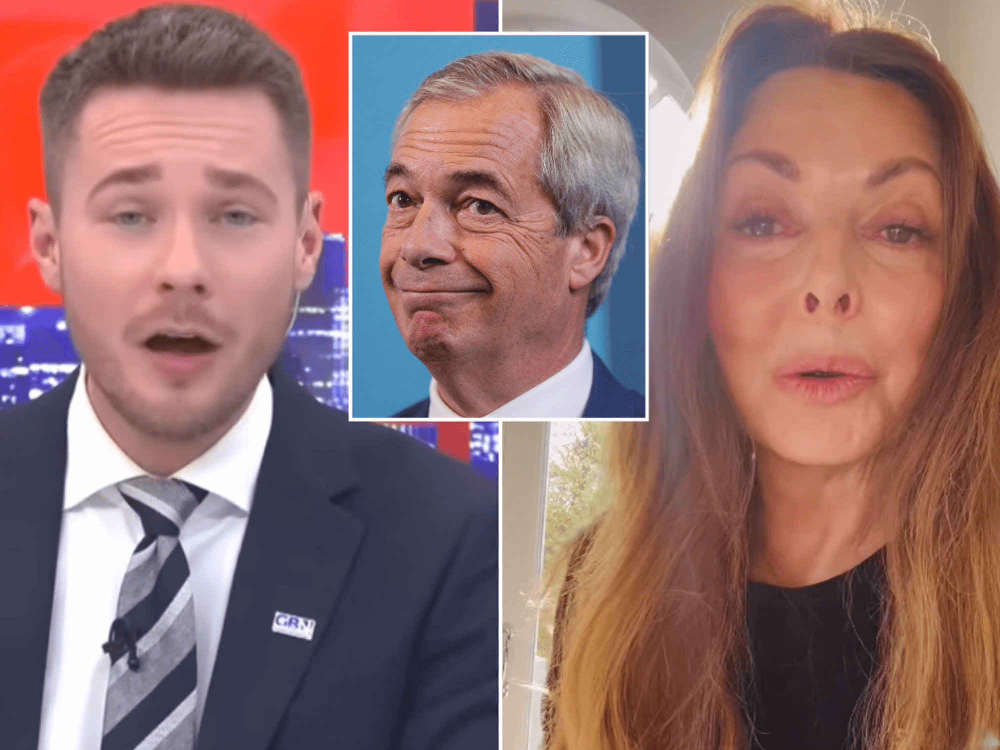 Carol Vorderman accused of 'unhealthy' Nigel Farage obsession as Alex Armstrong leads fury to 'ho...