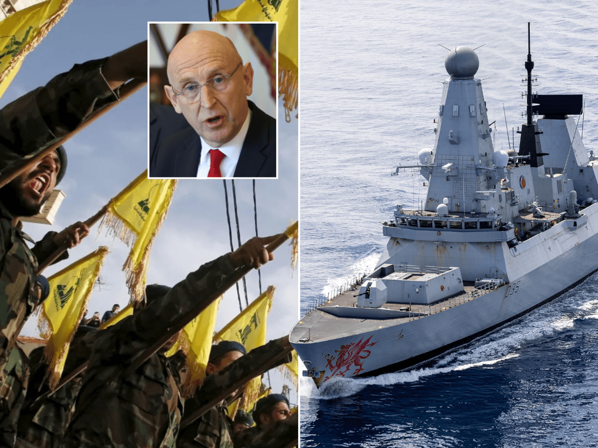 MoD forced to deny claims British warship was hit by Hezbollah missile after speculation runs wild