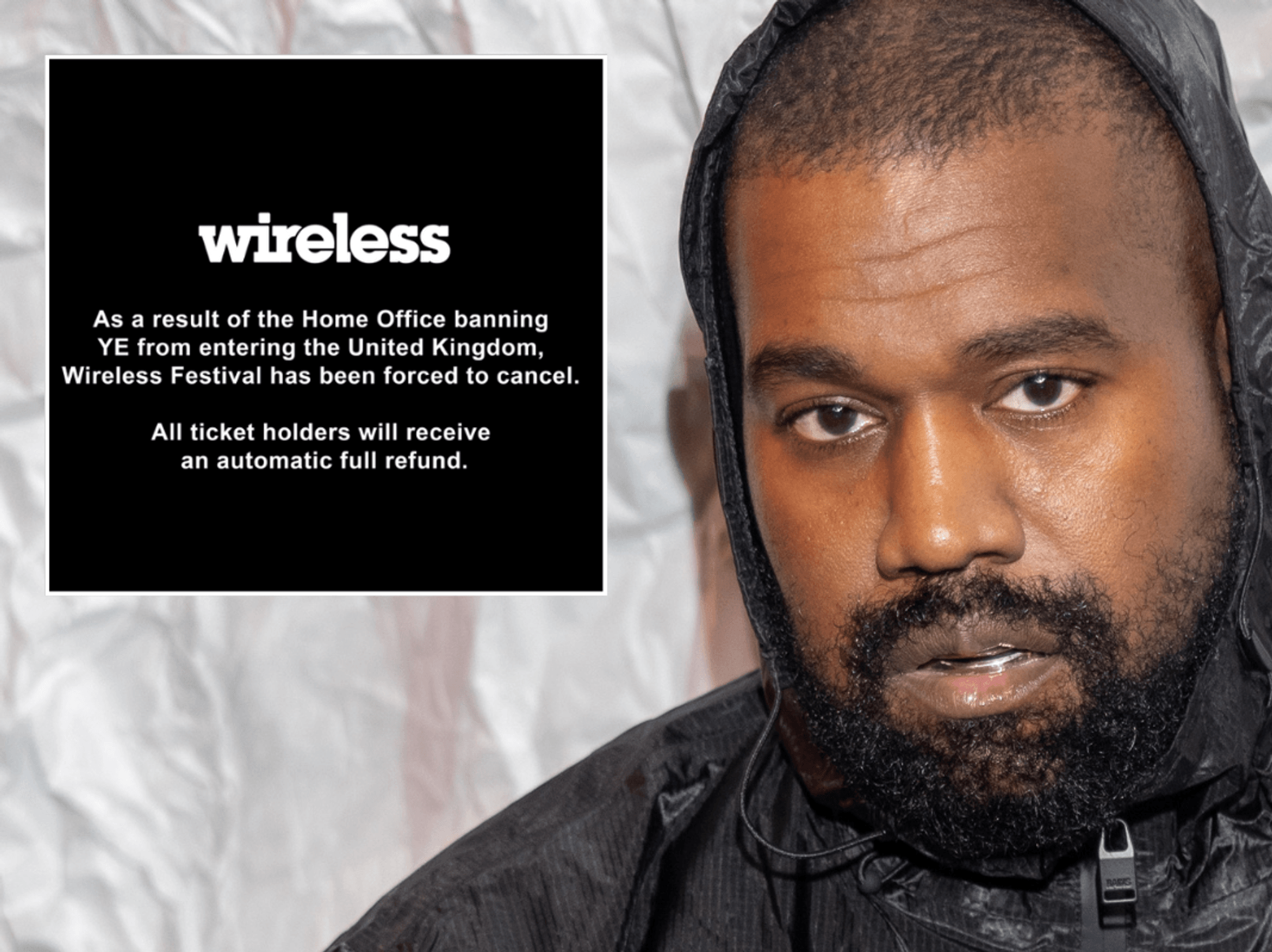 Wireless Festival CANCELLED after Kanye West banned from entering UK