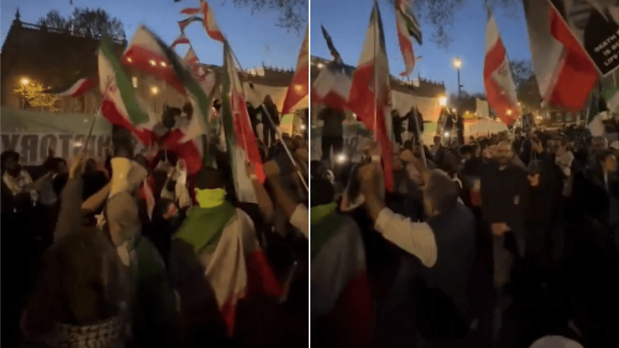 WATCH: Crowds chant 'Allahu Akbar' outside Down...