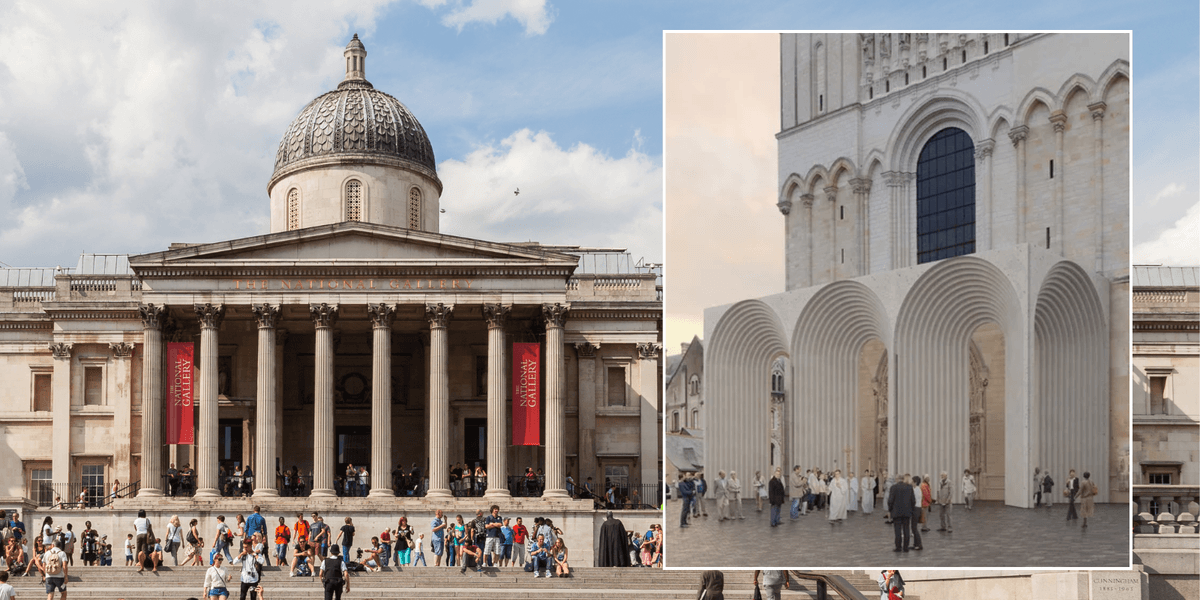 National Gallery to be redesigned by architect behind ‘concrete UFO’ cathedral that sparked fury in France National Gallery to be redesigned by architect behind ‘concrete UFO’ cathedral that sparked fury in France