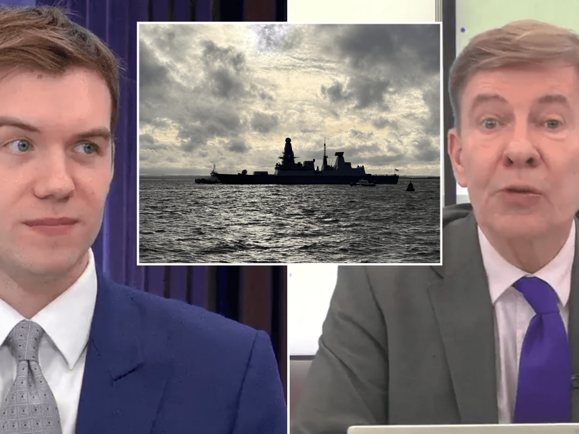 ‘Talking down the Royal Navy!’ GB News stars clash over HMS Dragon after ship forced to dock for repairs