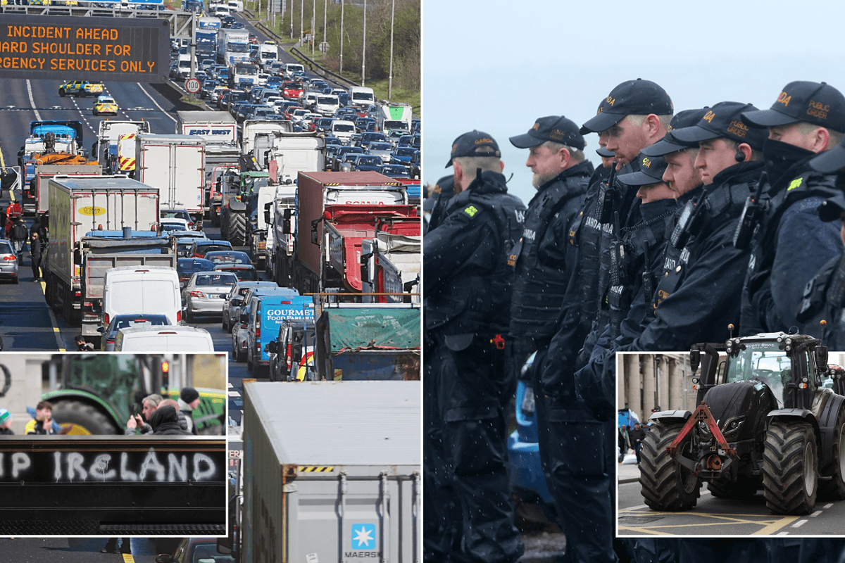 Irish protesters ready to shut down the country amid fury over fuel prices as army placed 'on standby'