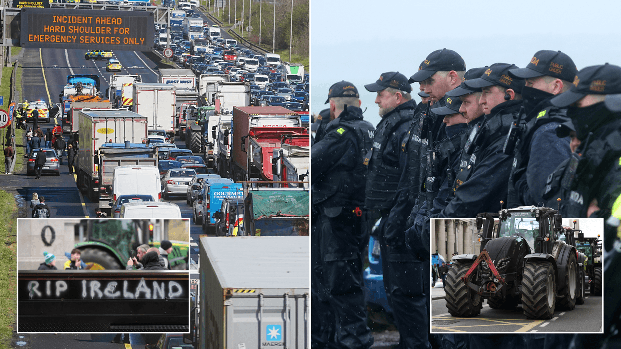 Irish protesters ready to shut down the country amid fury over fuel prices as army placed 'on standby'