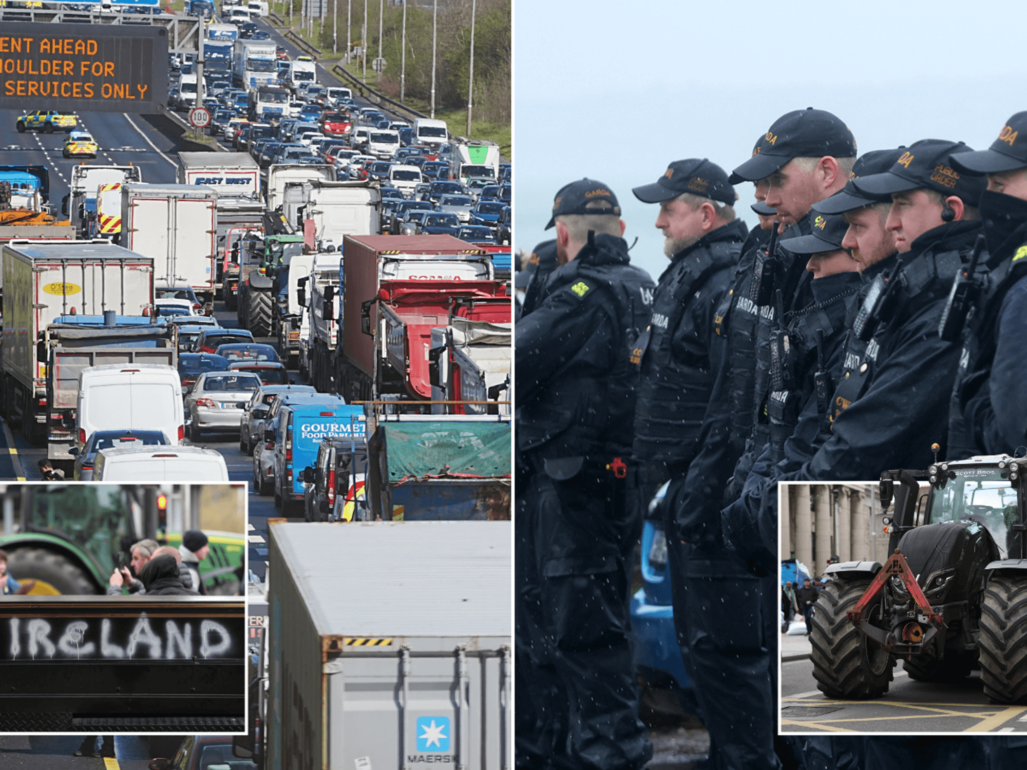 Irish protesters ready to shut down the country amid fury over fuel prices as army placed 'on standby'