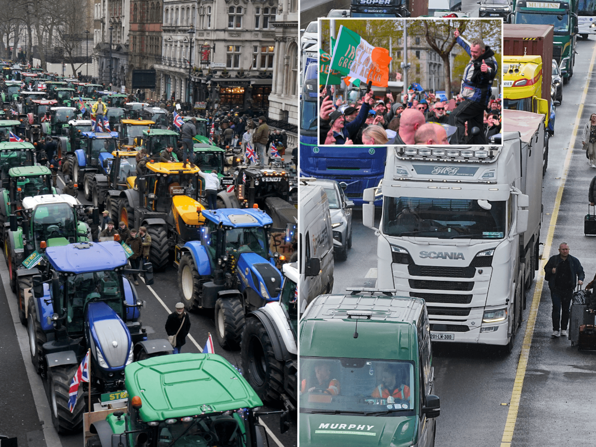 Massive fuel protests now set to hit Britain as farmers plan Irish-style nationwide blockades