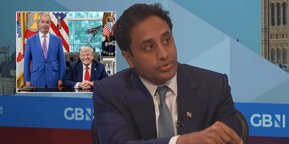 Zia Yusuf defends Nigel Farage’s Donald Trump friendship after Camilla Tominey jibed it was ‘looking a bit embarrassing’ Zia Yusuf defends Nigel Farage’s Donald Trump friendship after Camilla Tominey jibed it was ‘looking a bit embarrassing’