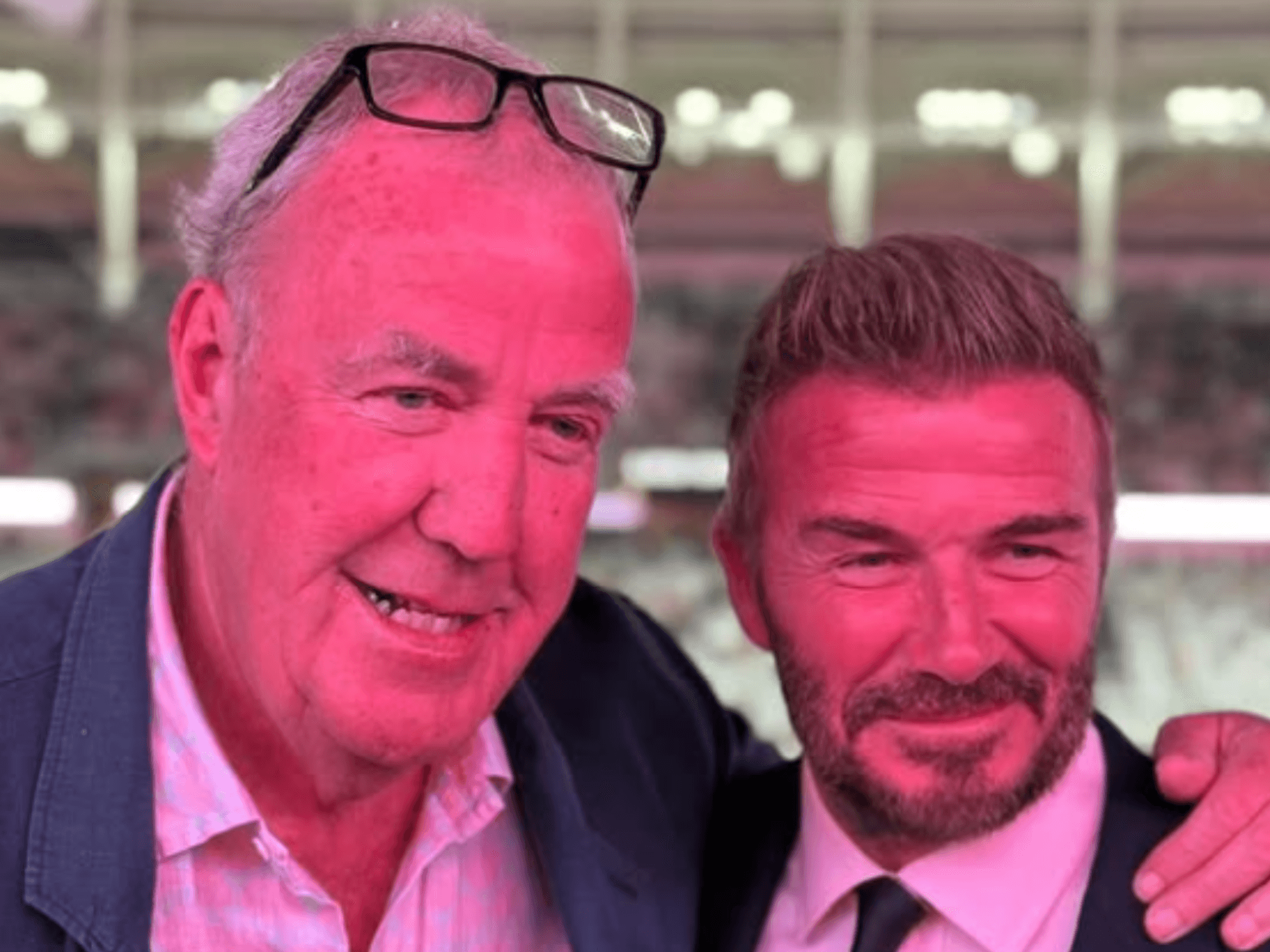 Jeremy Clarkson delights fans with David Beckham reunion as he shows off surprise birthday gift