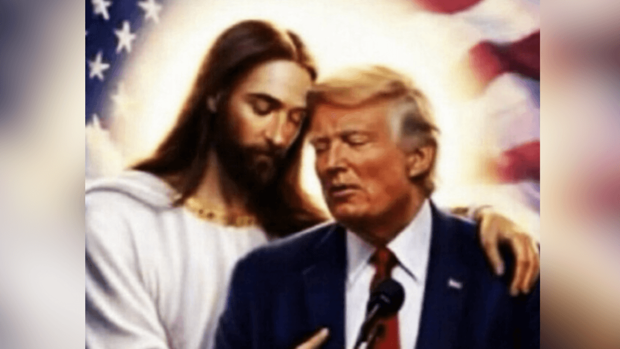 Donald Trump shares AI photo with Jesus days after 'blasphemous' post being depicted as Christ