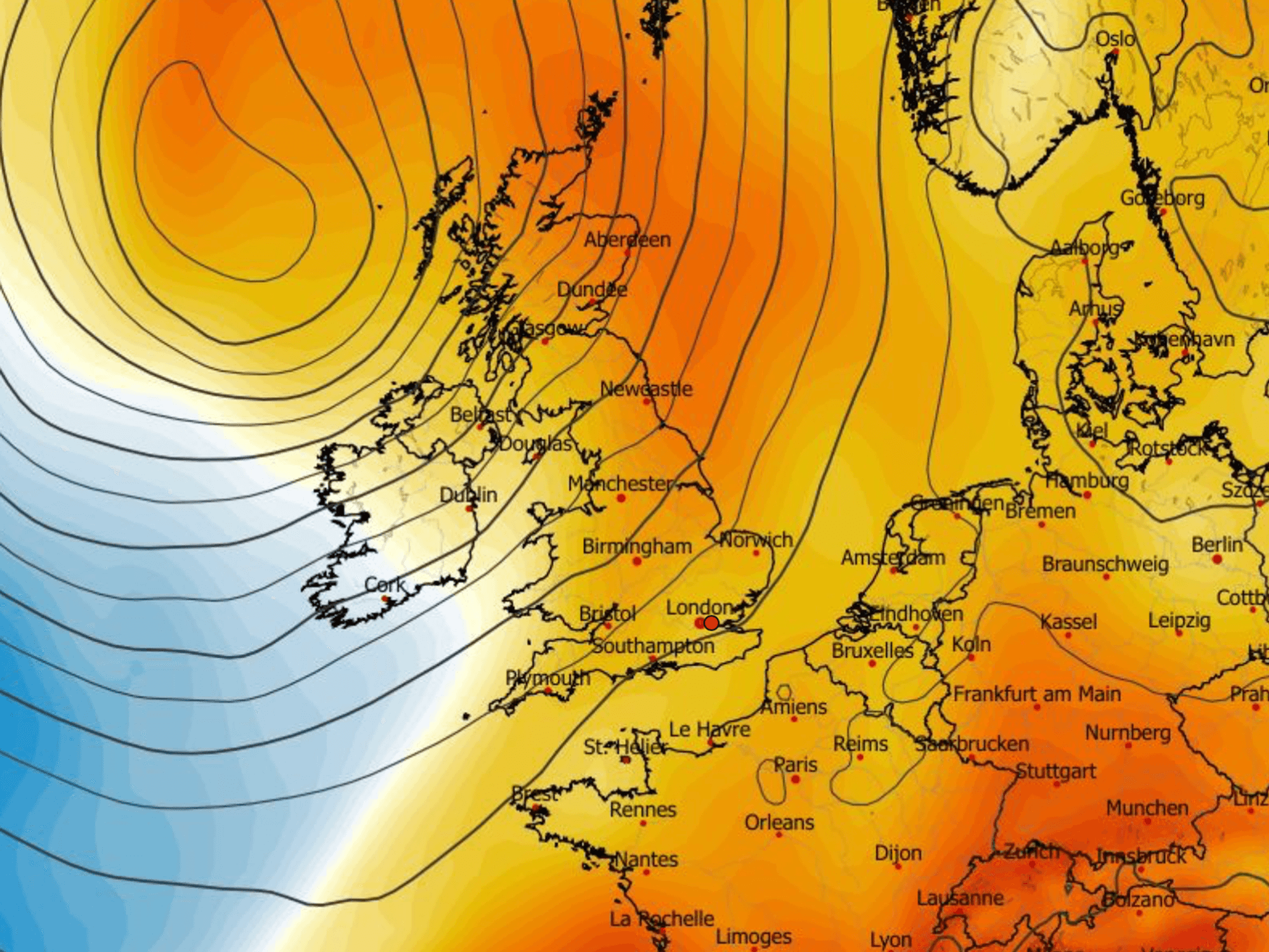 UK weather: Tropical winds trigger temperature surge but tussling weather patterns to drench north
