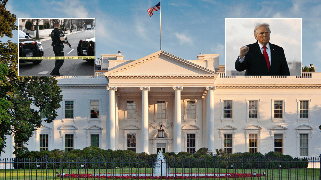 Man tackled to the ground after attempting to break into White House - with Donald Trump inside