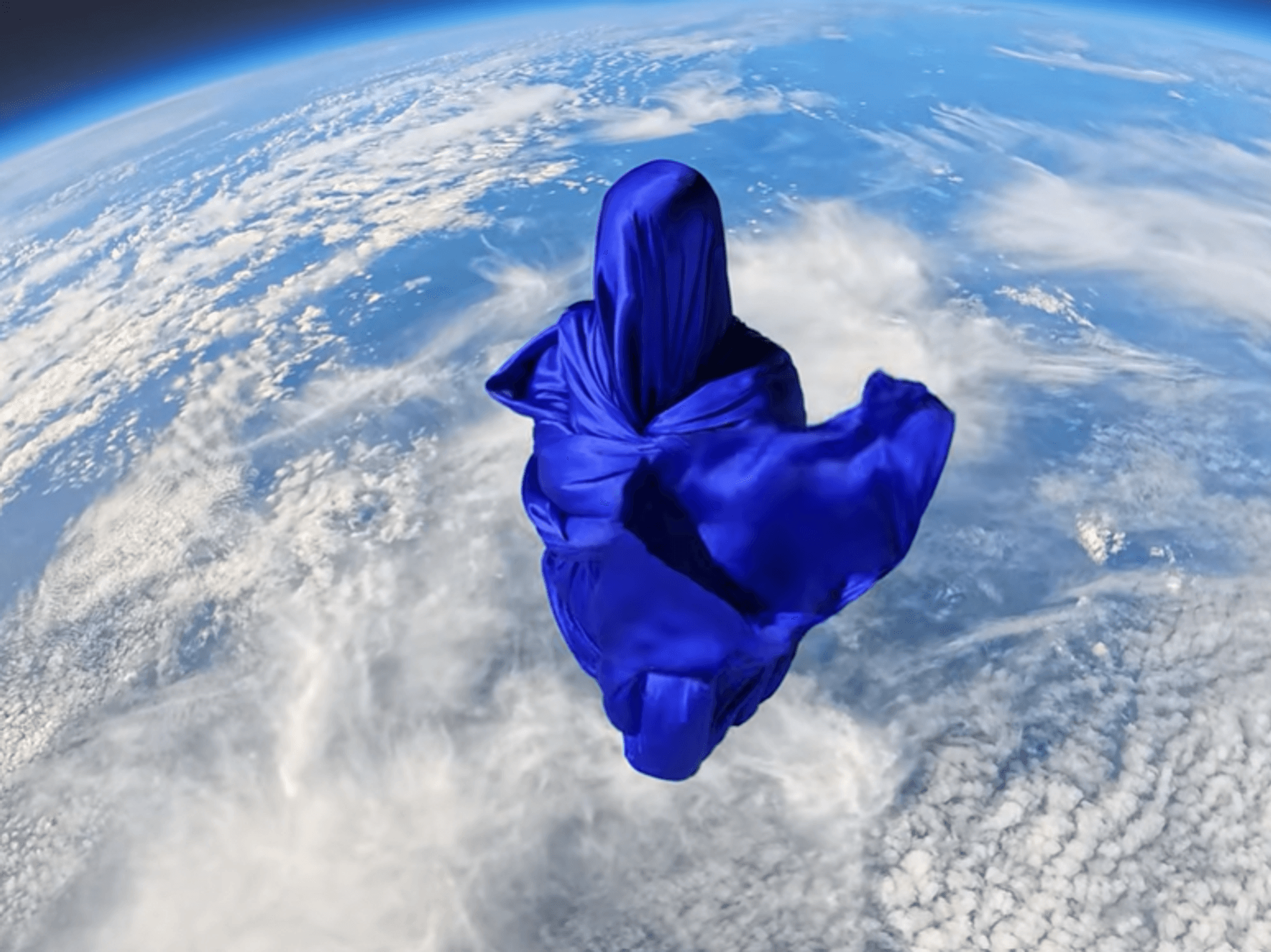 Ghostly figure floats on the edge of space in eerie new photos