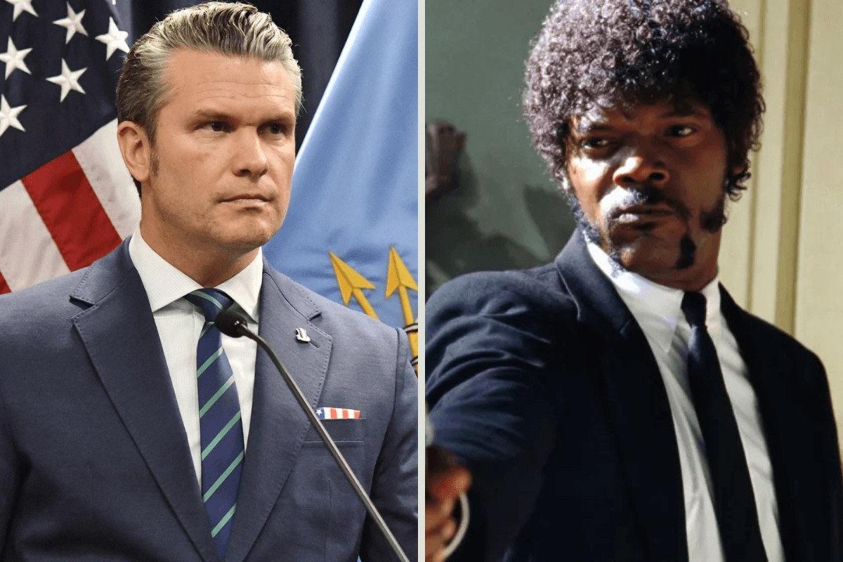 Donald Trump's War Secretary Pete Hegseth quotes fake bible verse from Pulp Fiction