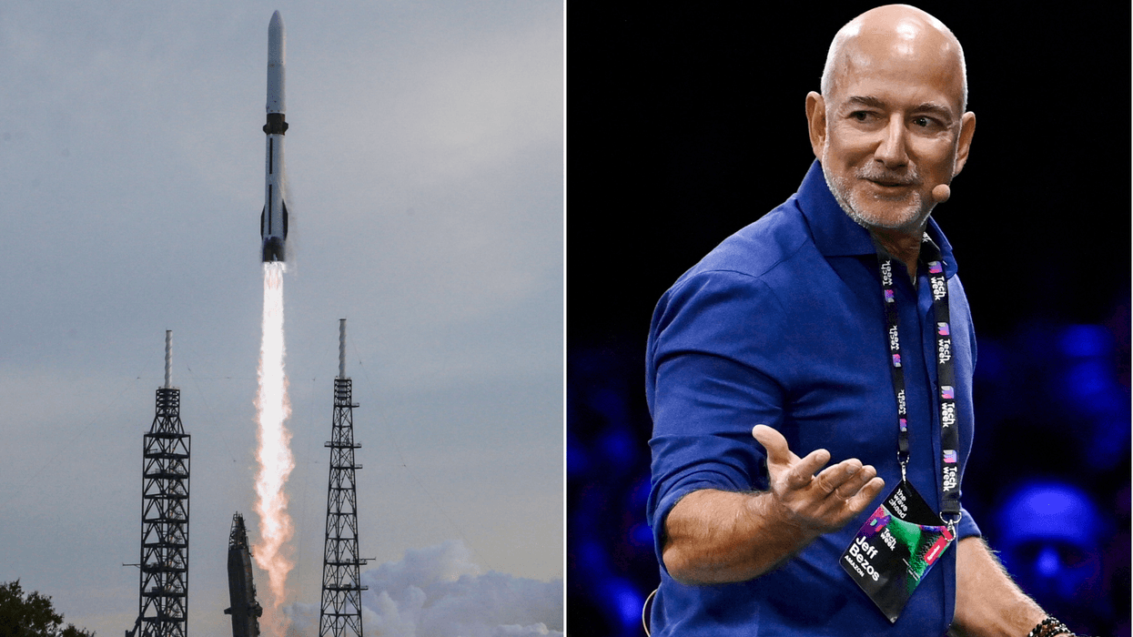 Pioneering rocket which could put man back on the Moon smashes extraordinary milestone