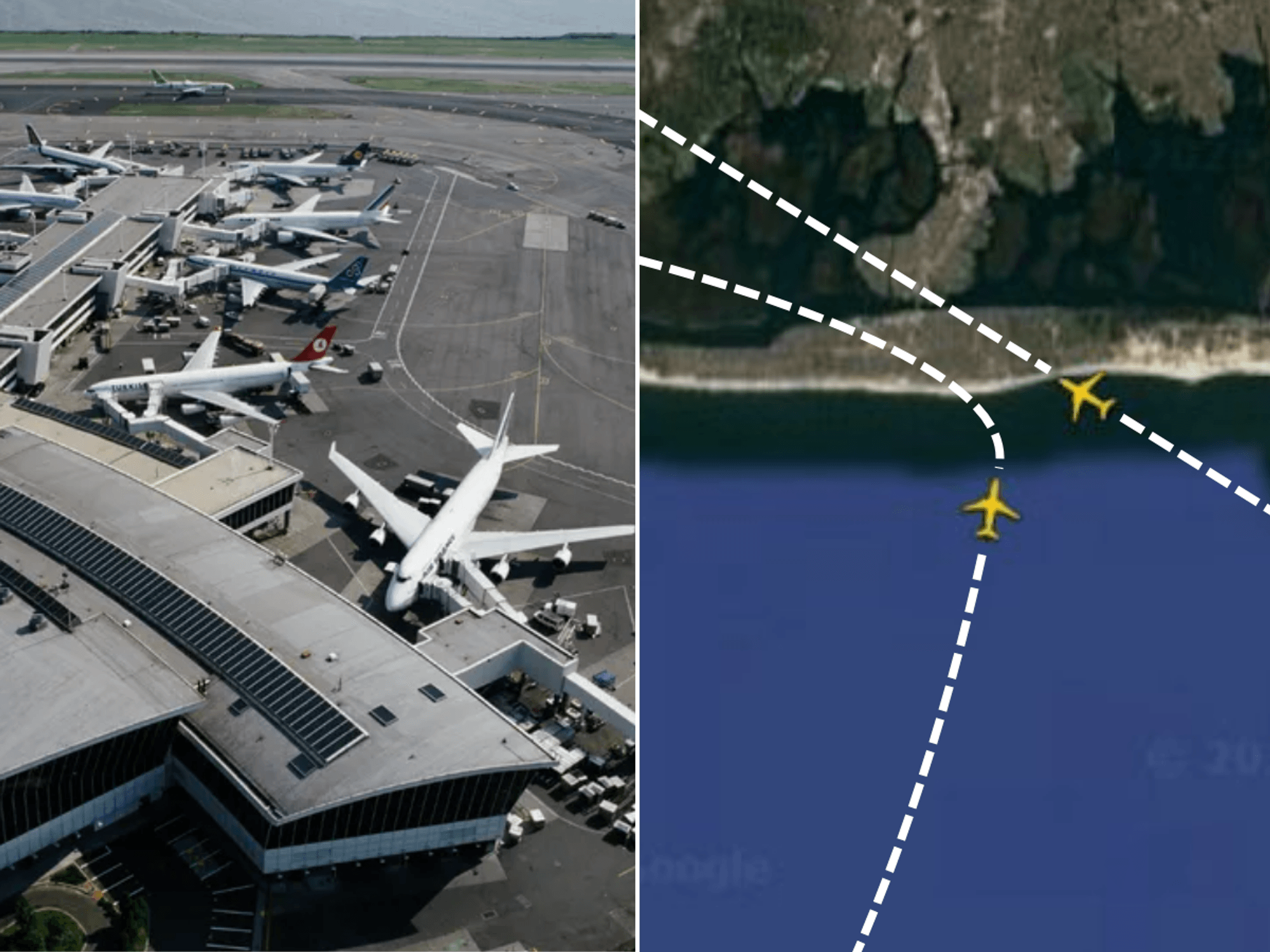Two jumbo jets forced to abort landing after terrifying near-miss at New York's JFK Airport