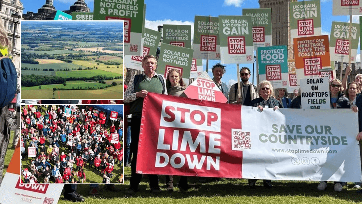 Thousands protest against huge solar farm over fears it will destroy 'beautiful' English countryside